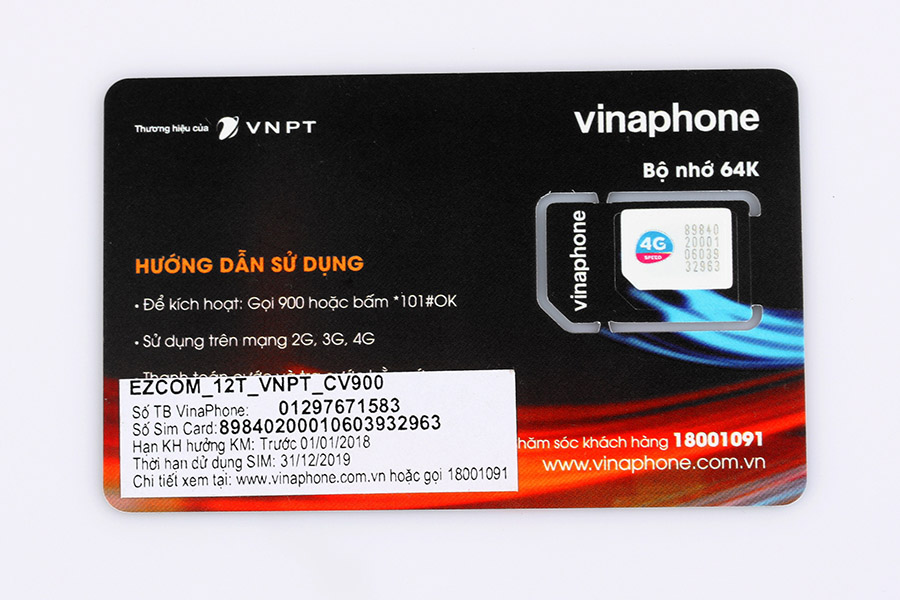 Sim 4g Vinaphone Trọn Gói 1 Năm Không Phải Nạp Tiền Dung Lượng 55