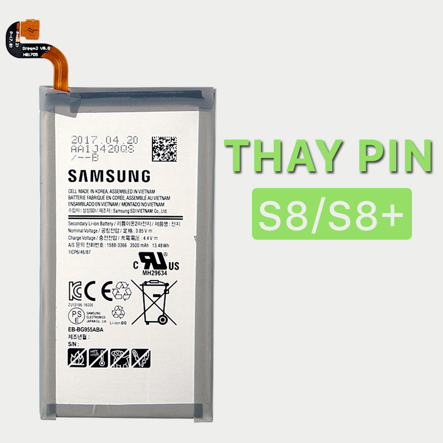 Thay pin Samsung S8 Plus giá rẻ tại hà nội