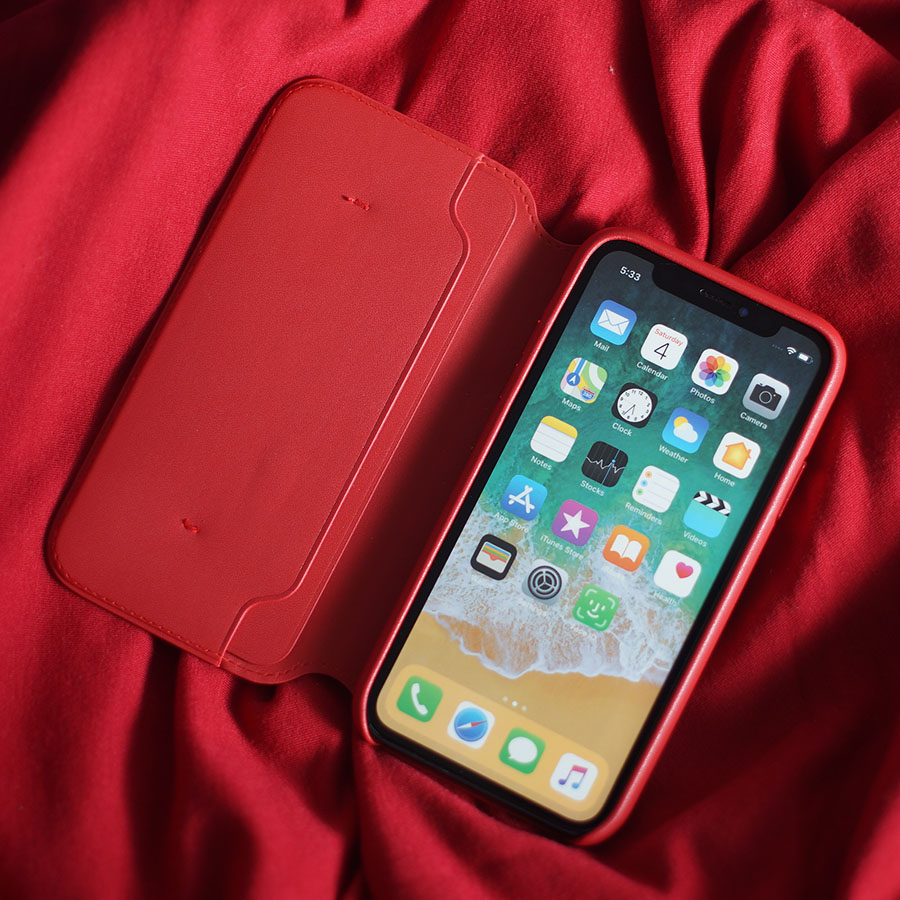 Bao Da Folio IPhone XS Max Gomhang